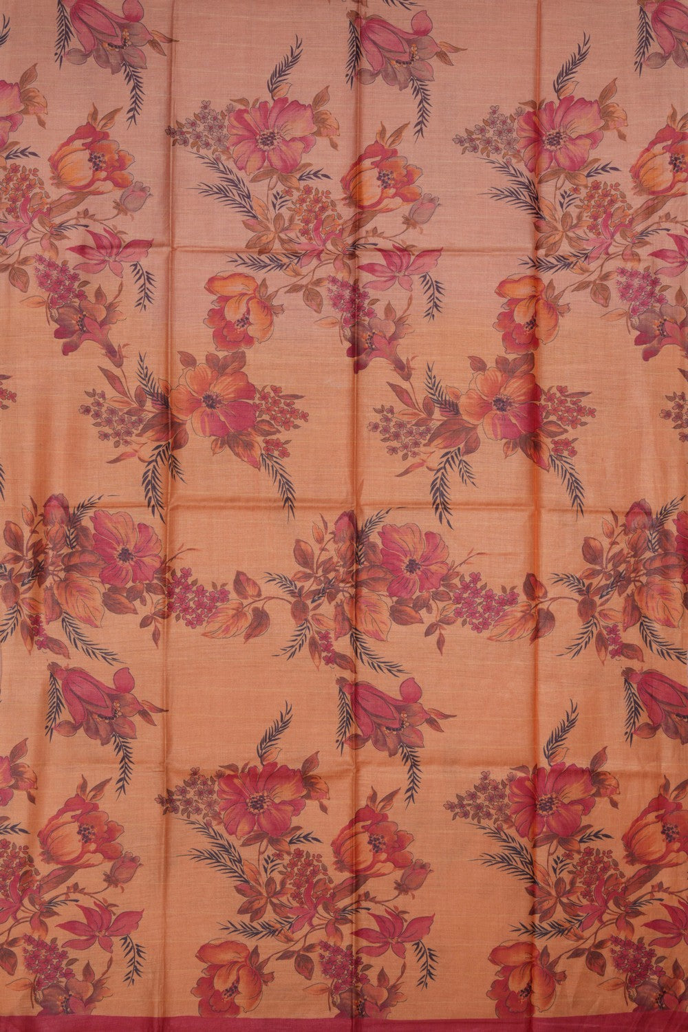 Image of Aesthetic Printed Tussar Saree